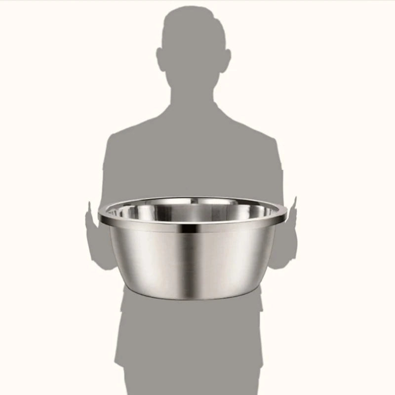 Large Stainless Steel Dog Bowls Thick Smooth Metal Food and Water Dishes