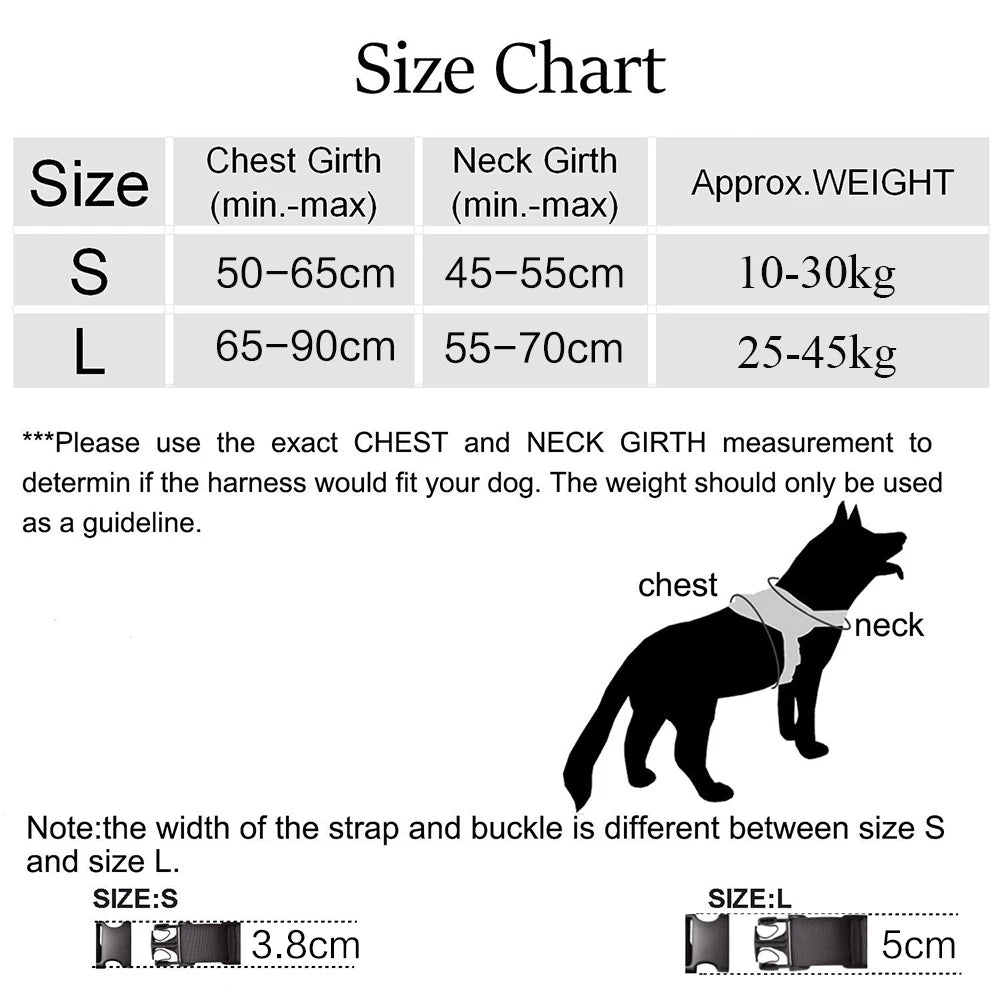 Dog Harness K9 Walking Adjustable Nylon Pet Dog Collar Vest Bungee Dog Leash Harness For Small Larges Dogs German Shepherd