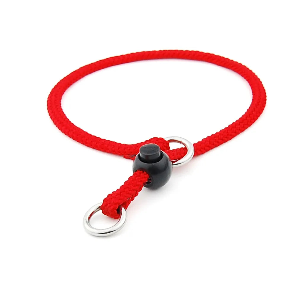 Dog  slip Collar Pet Adjustable Knitting Nylon Collar with Control Buckle Necklace for Small Medium Large dogs Pet Supplies