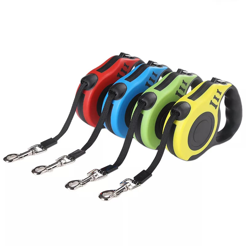 Durable Dog Leash Automatic Retractable Nylon Dog Lead Extending Puppy Walking Running Leads For Small Medium Dogs Pet Supplies