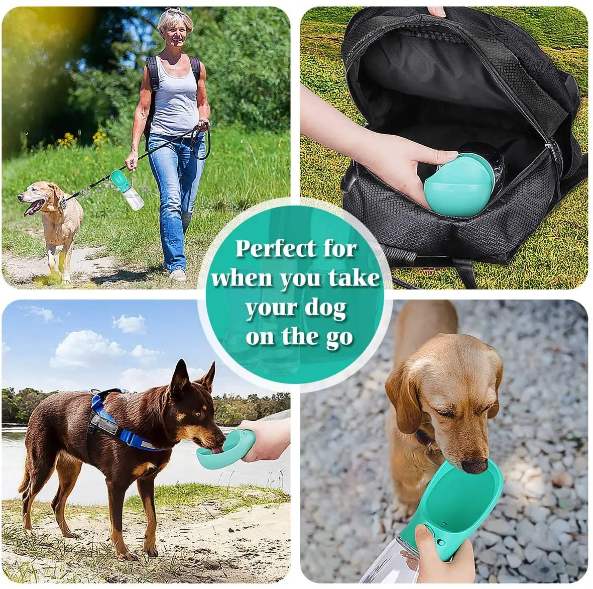 Pet Dog Water Bottle Portable outdoors travel Dog bowl Leakage proof large capacity Dog feeder Durable Pet supplies