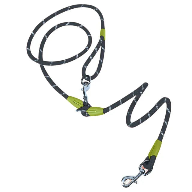 Reflective Nylon Leashes Pet Dogs Chain Traction Rope Leads for Running Free Hands Rope Chain for Small Large Dog