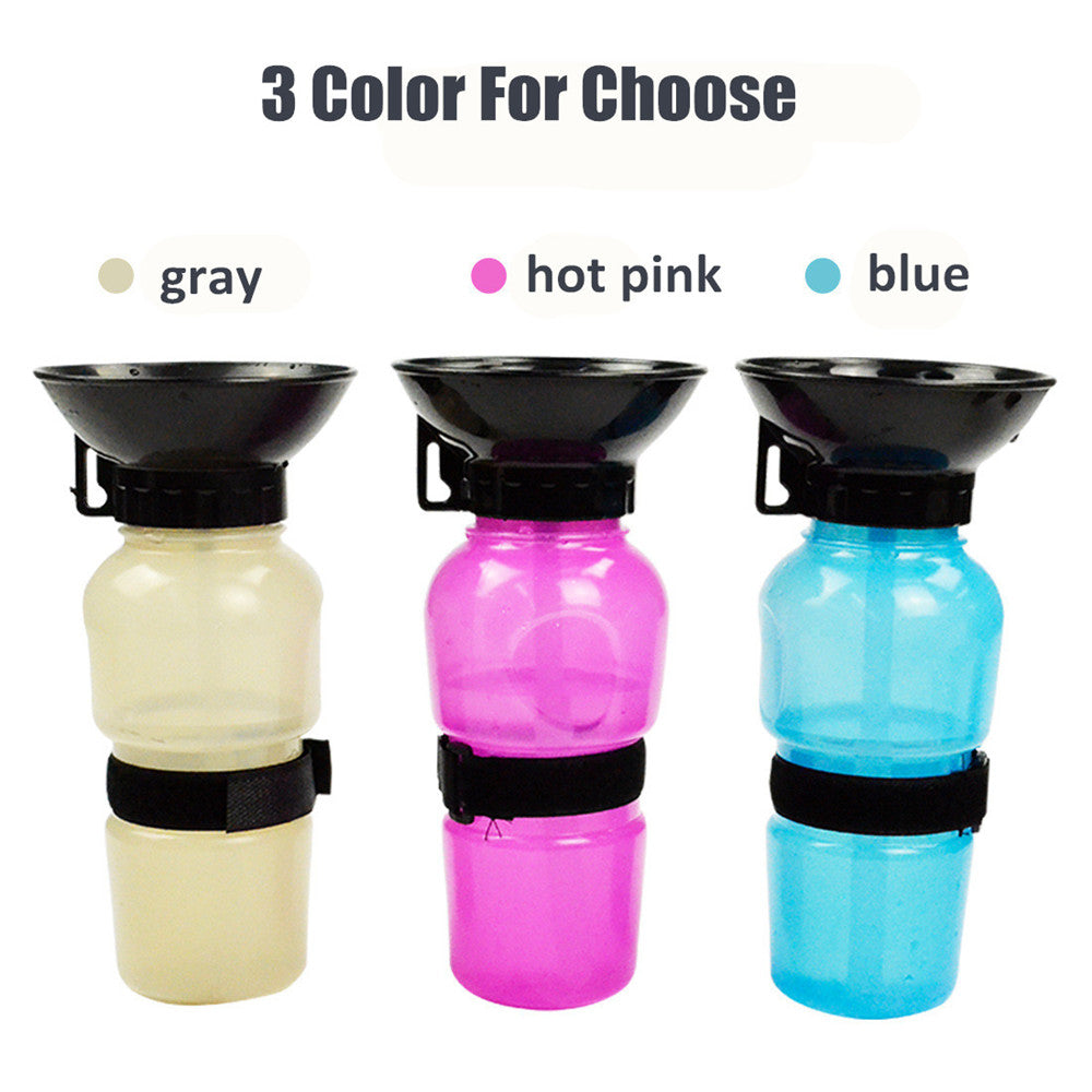 Portable Pet Water Bottle and Bowl for Dogs and Cats - Squeeze Bottle Design for Outdoor Travel and Exercise